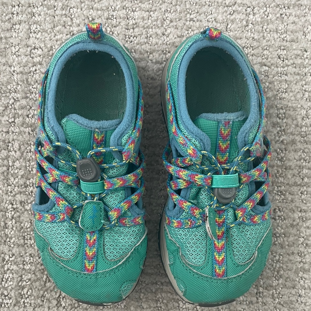 Kids Teal Chaco Adventure Shoes